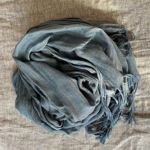 Resort Gauzy Linen Fringe Scarf